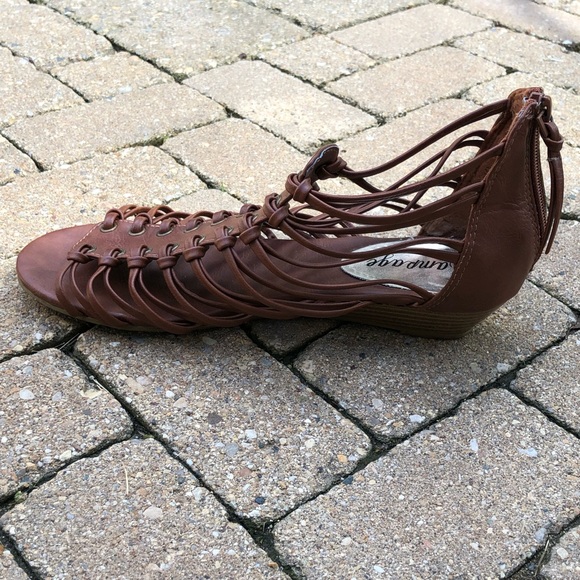 Light Brown Rampage Sandals - Picture 2 of 5